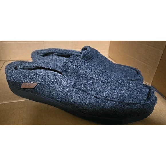 dearfoams Shoes - Dearfoams Memory Foam Men's Slippers /Black/Size XL (13-14)